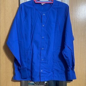 Encompass Unisex size Small Blue Scrubs Smock Jacket